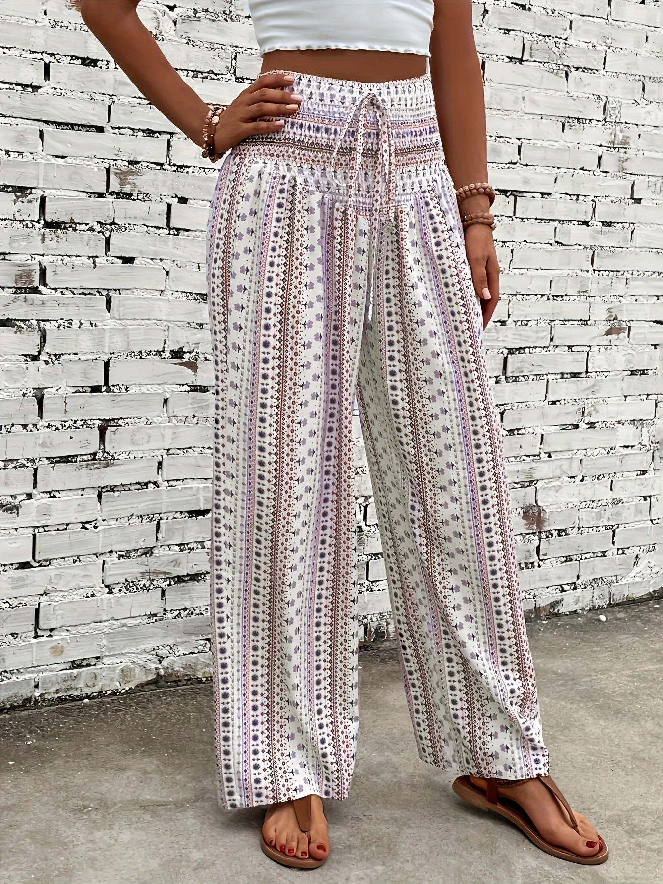 Ivyshape | Boho High-Waist Pants