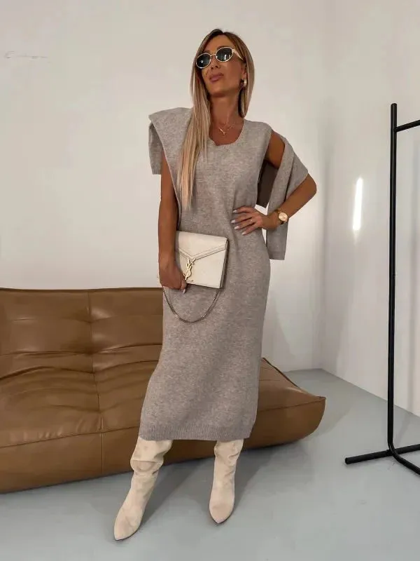 Ivyshape | Cozy Turtleneck & Dress Set