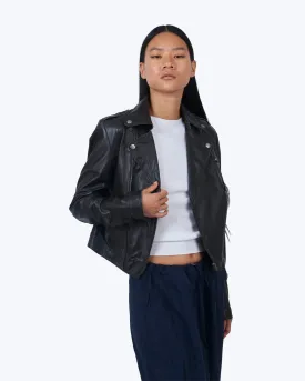 Josey Washed Leather Jacket