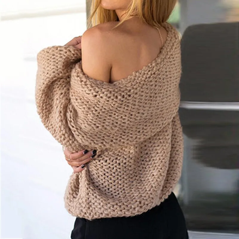 Knitted Mohair Loose Sweater