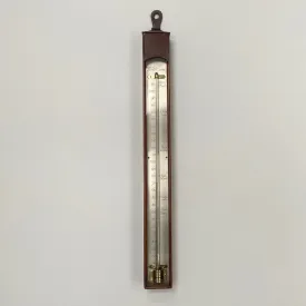 Large Eighteenth Century Mahogany Wall Thermometer by Polti of Exon