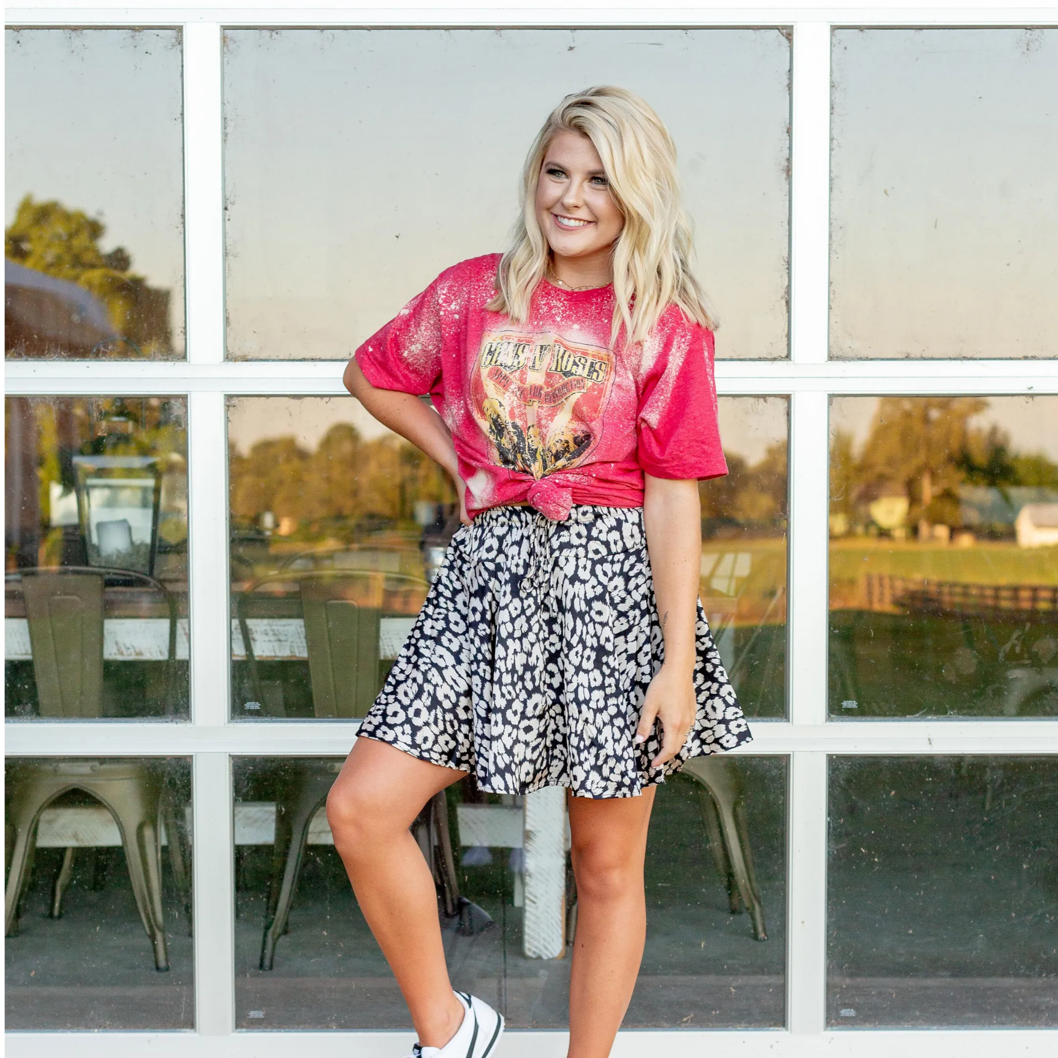 Leopard Mini Skirt