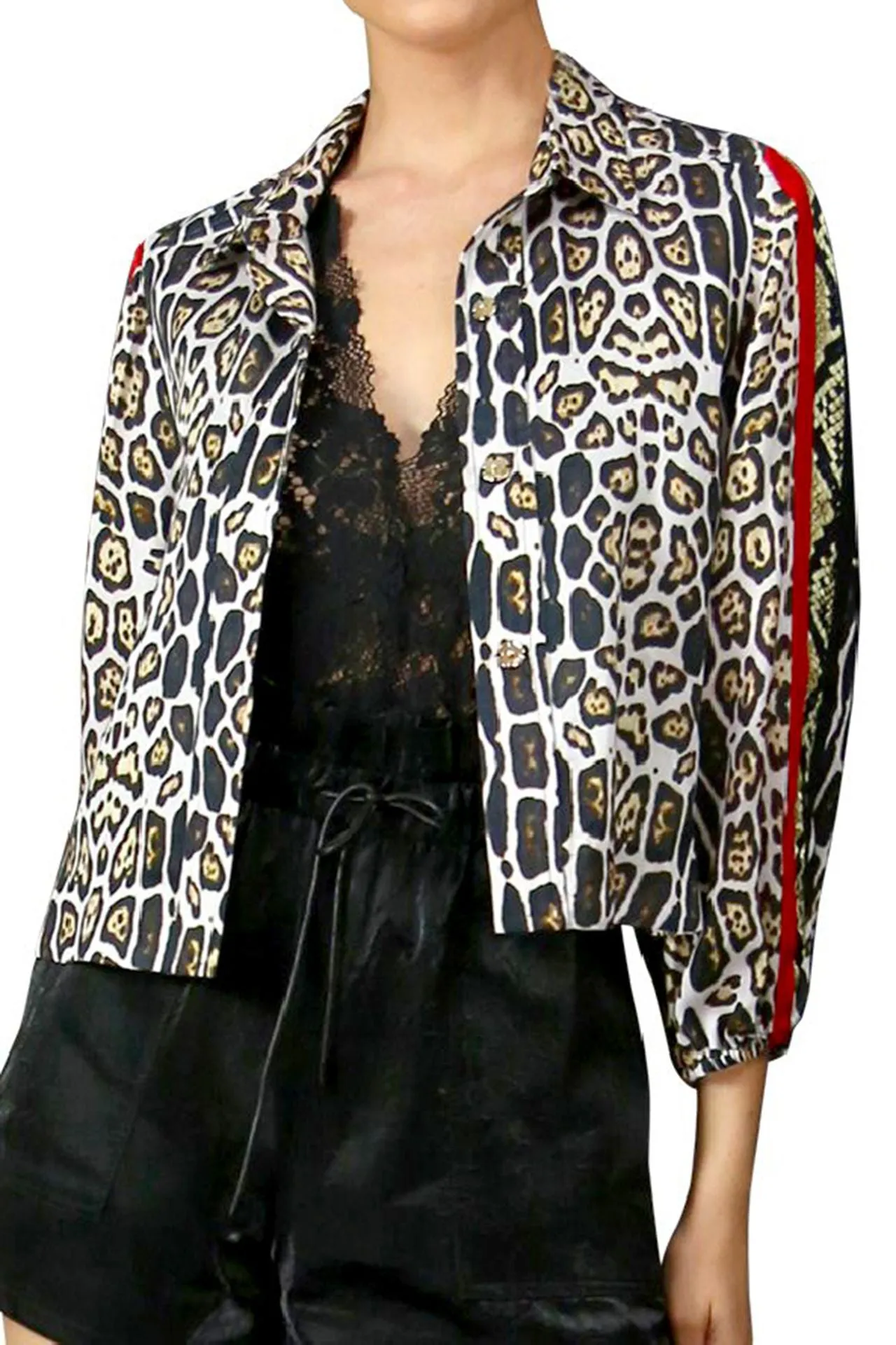 Leopard Print Short Jacket