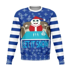 Let It Snow Offensive Ugly Christmas Sweater