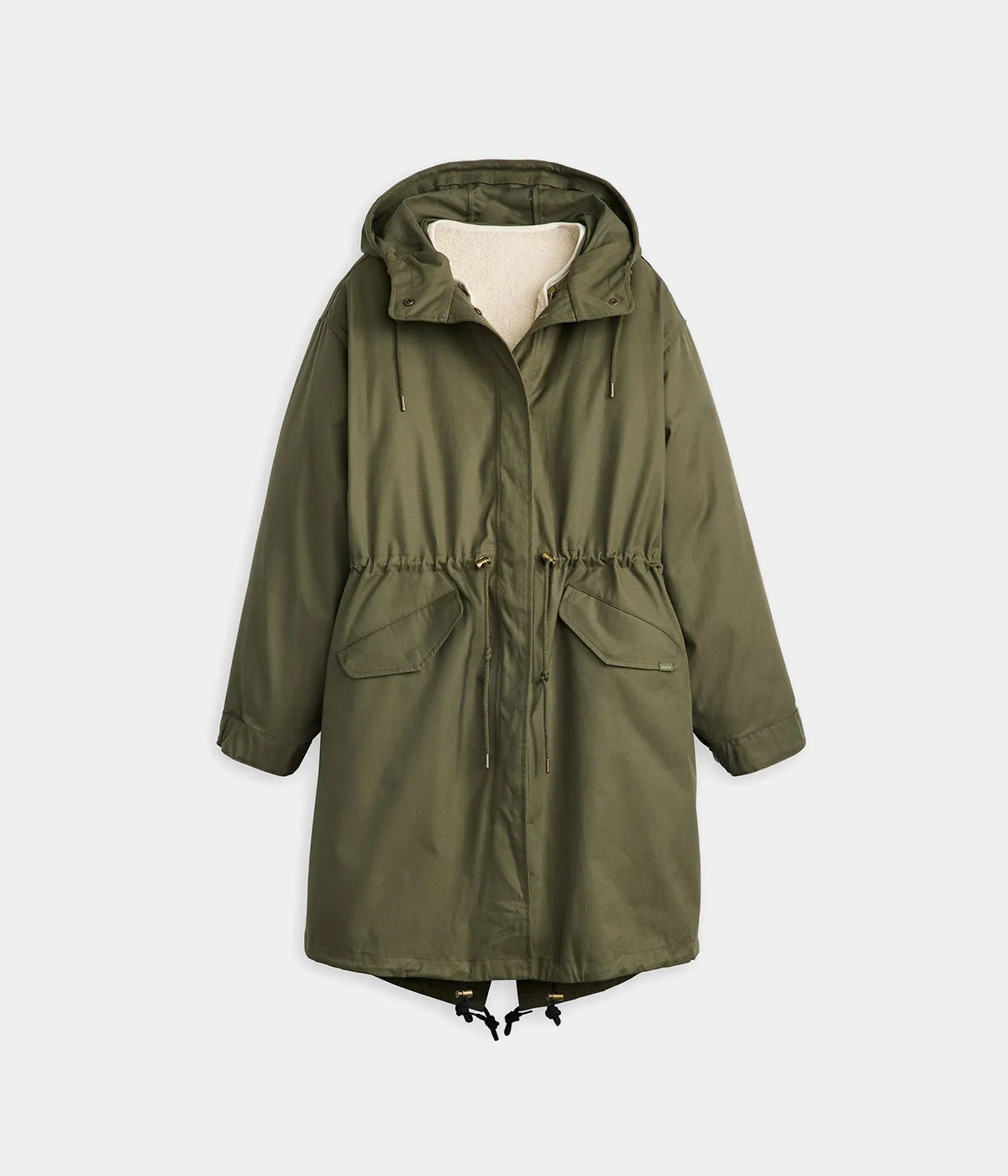 LEVI'S WOMENS CRAWFORD 3 IN 1 PARKA A8520-0000 ARMY GREEN