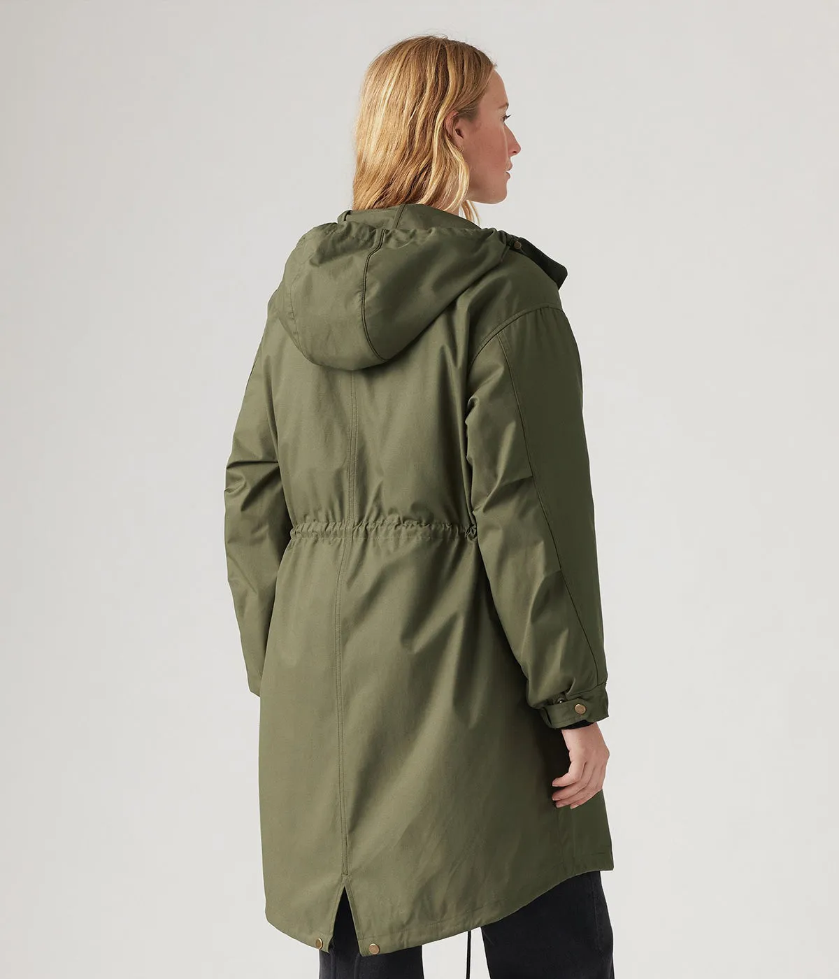 LEVI'S WOMENS CRAWFORD 3 IN 1 PARKA A8520-0000 ARMY GREEN