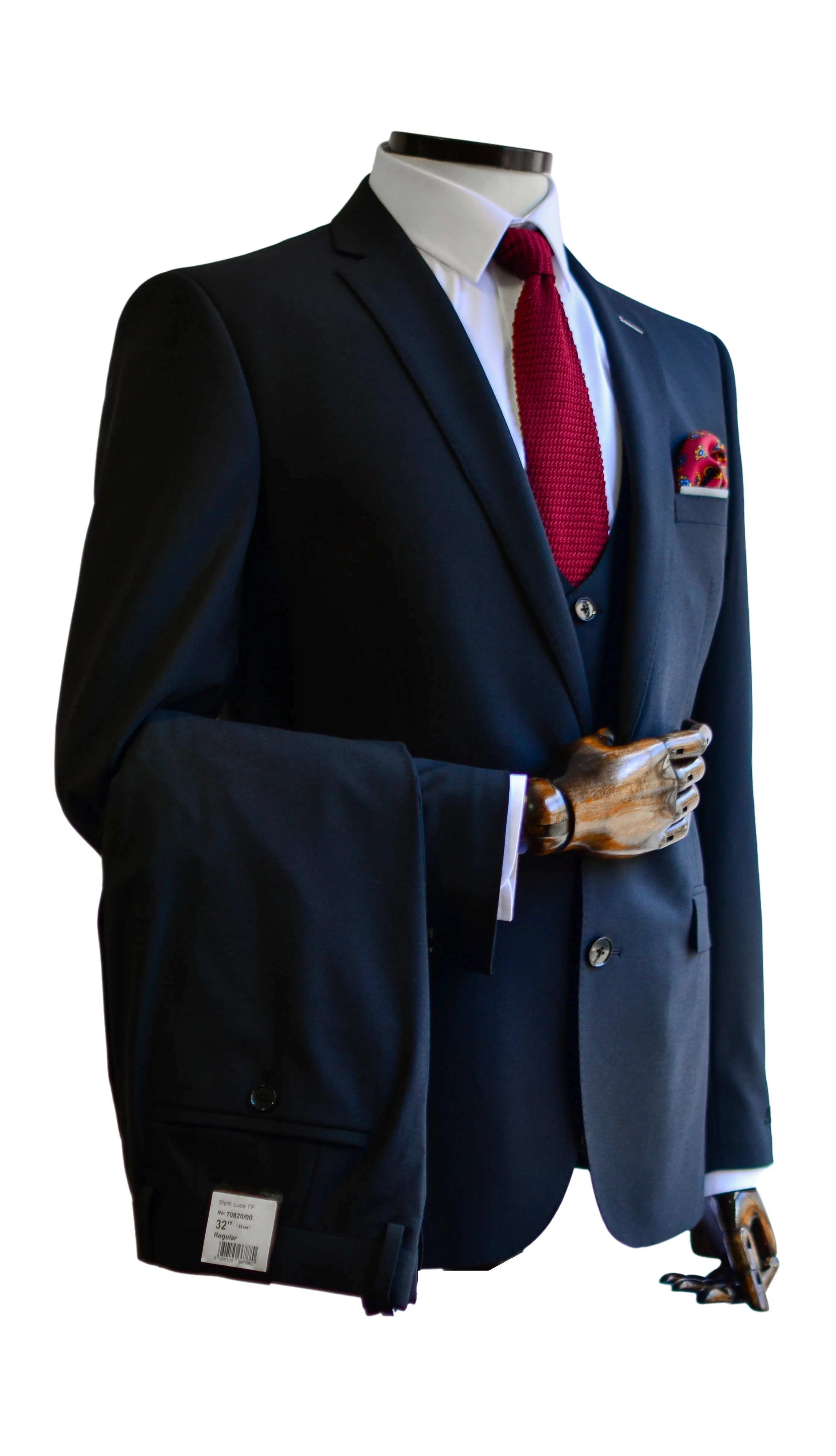 Luca Suit Trousers - Black