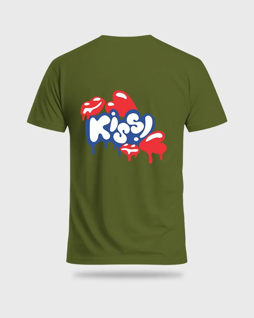 Mens Regular Tshirt Funky Kiss