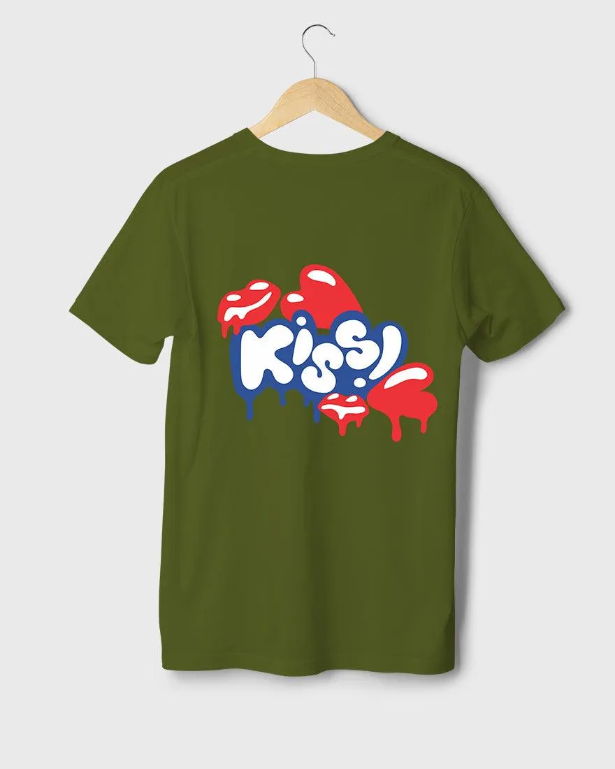 Mens Regular Tshirt Funky Kiss