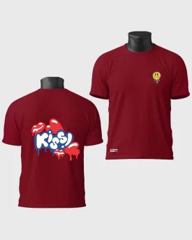 Mens Regular Tshirt Funky Kiss