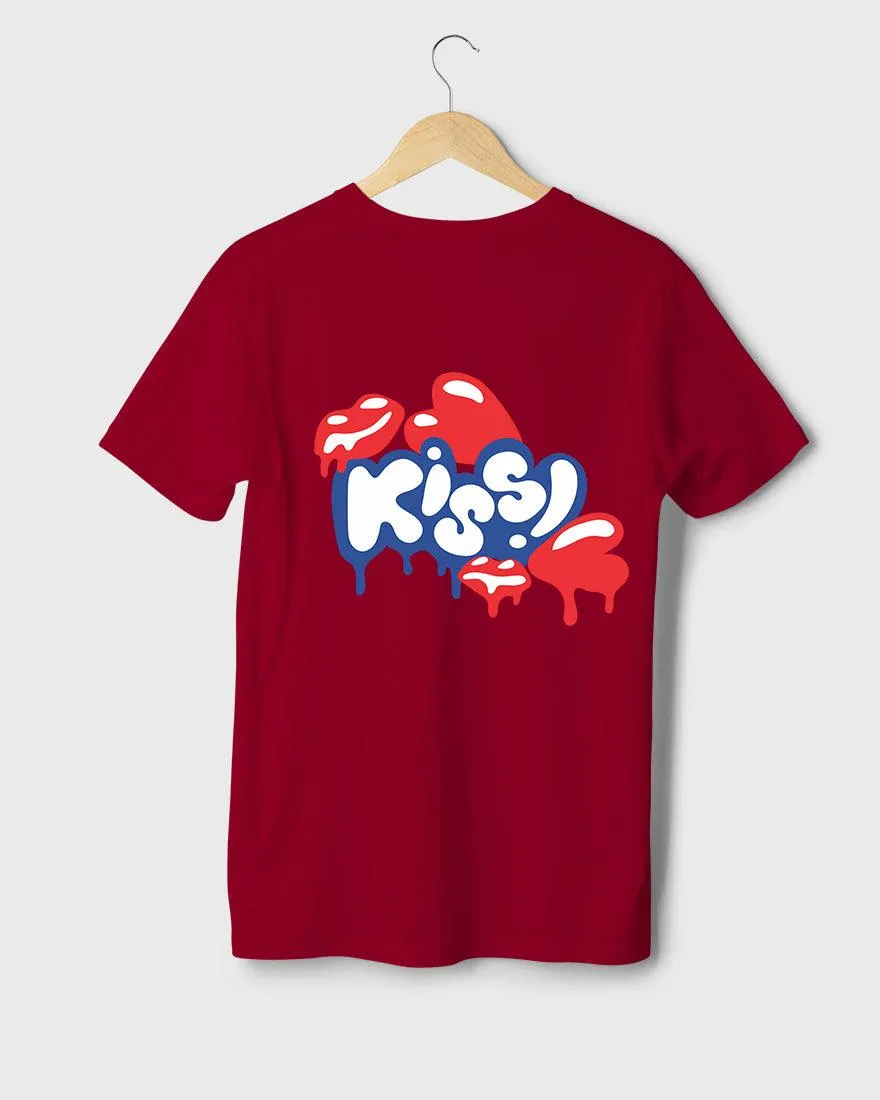Mens Regular Tshirt Funky Kiss