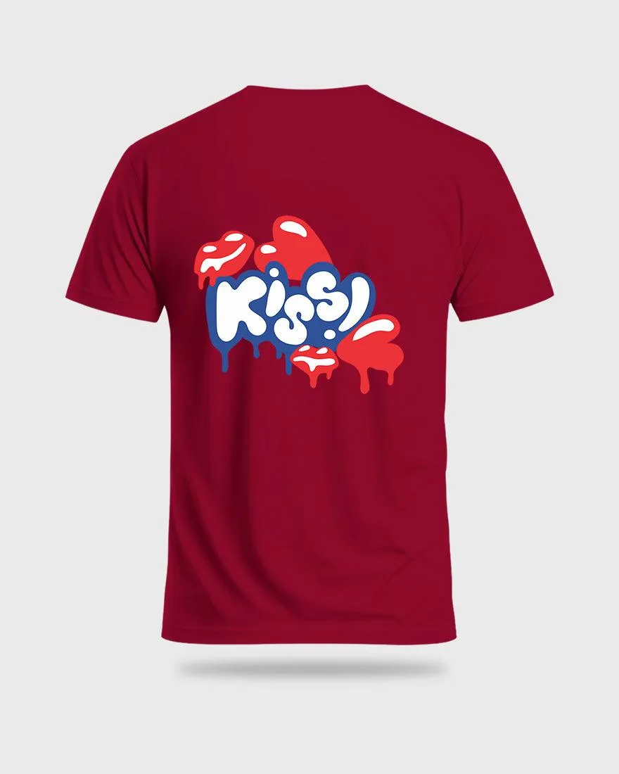 Mens Regular Tshirt Funky Kiss