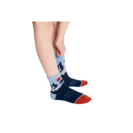 Merino Wool Mini Crew Socks - Mountain by Woven Pair