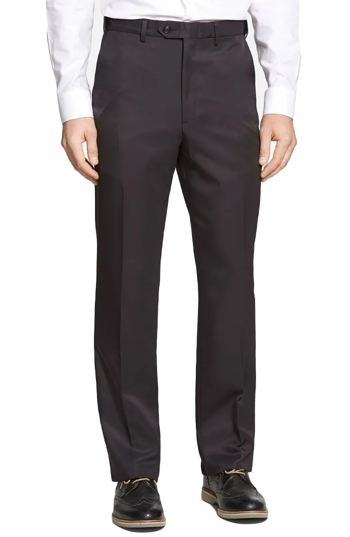 Microfiber, Self Sizer<br>Flat Front<br>Regular Rise