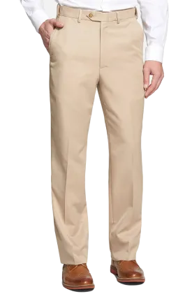 Microfiber, Self Sizer<br>Flat Front<br>Regular Rise