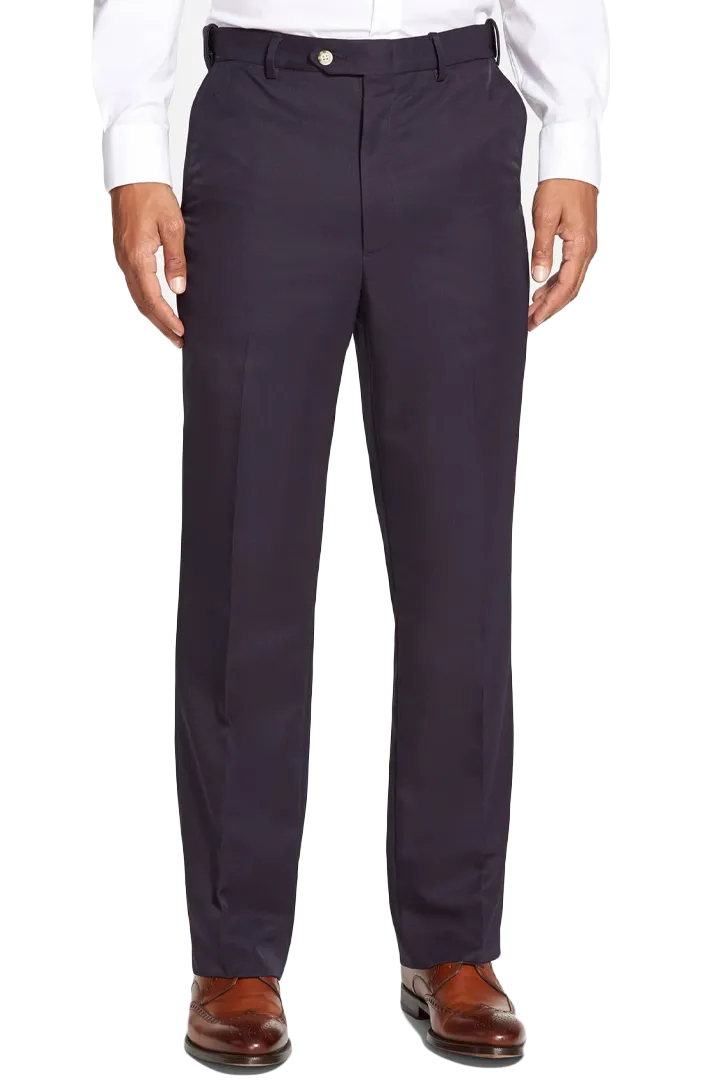 Microfiber, Self Sizer<br>Flat Front<br>Regular Rise