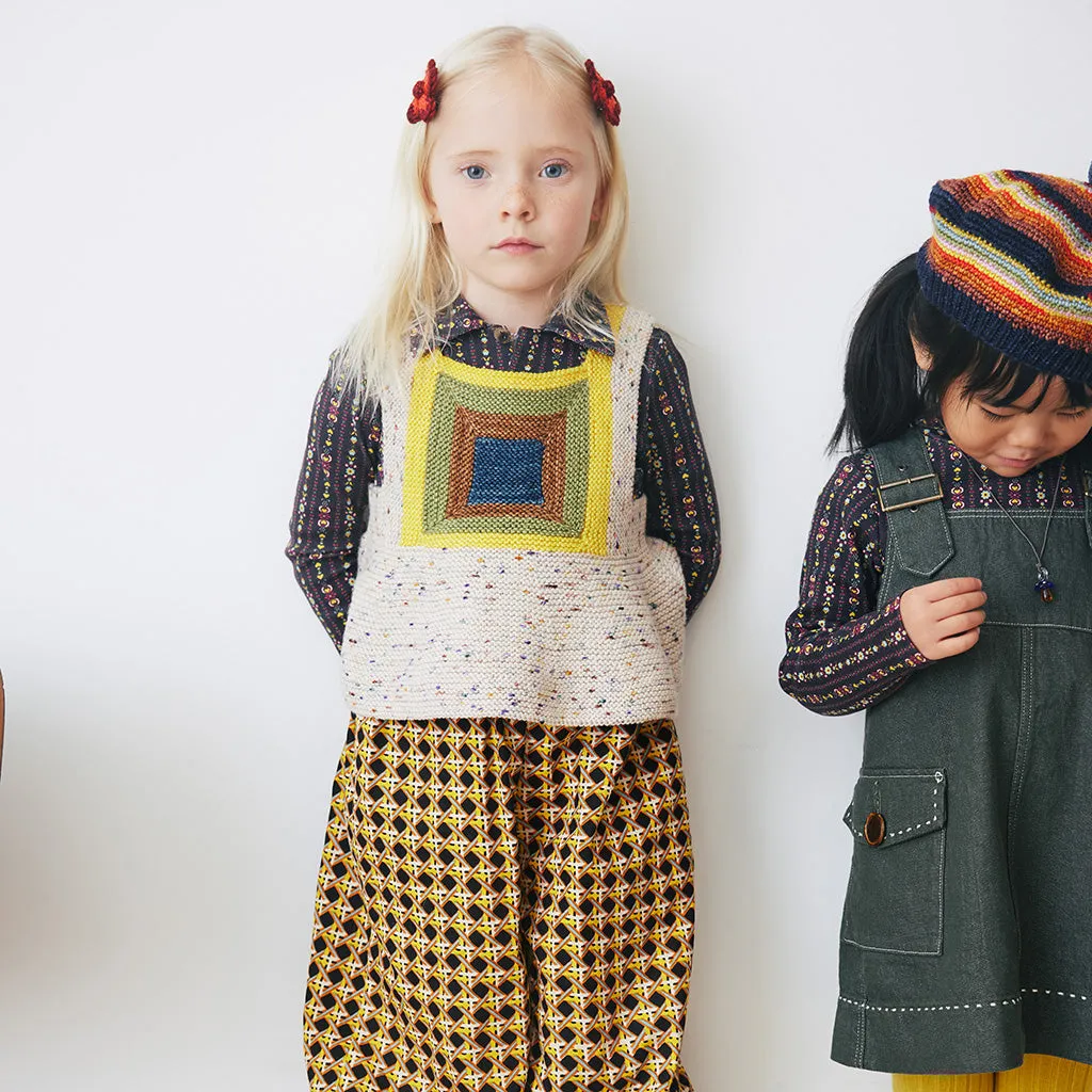 Misha & Puff Child Homage Top Iris Cream Confetti