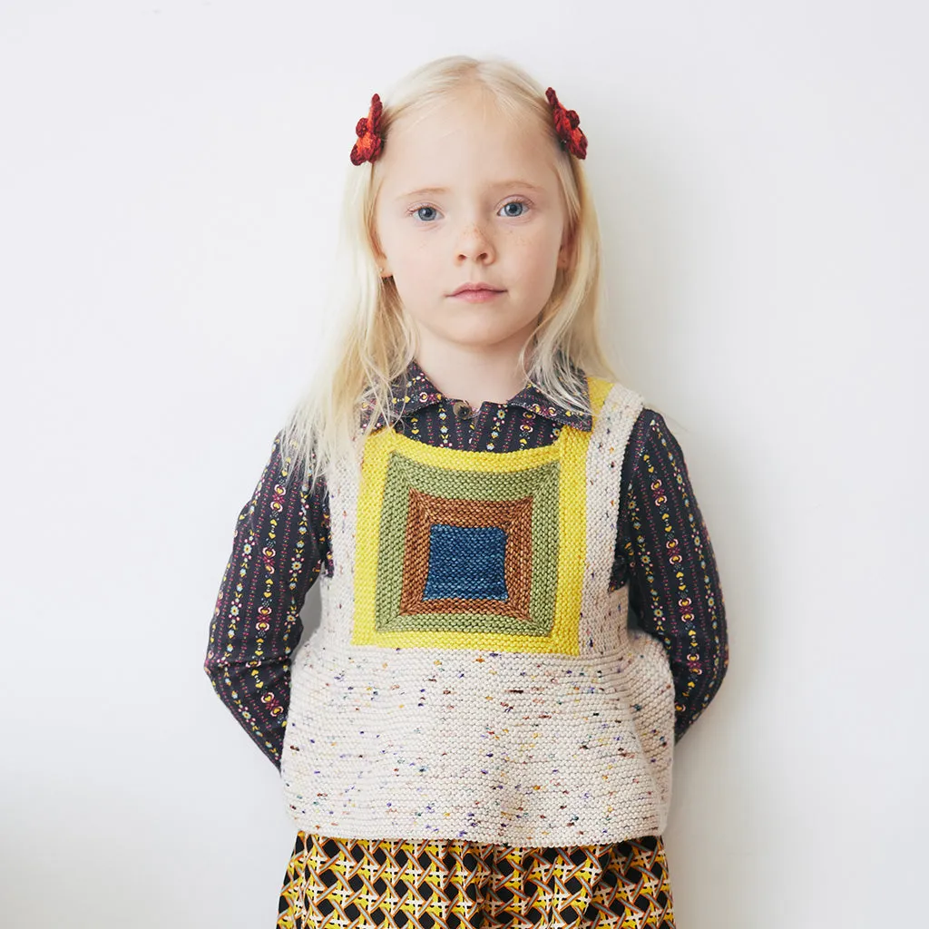 Misha & Puff Child Homage Top Iris Cream Confetti