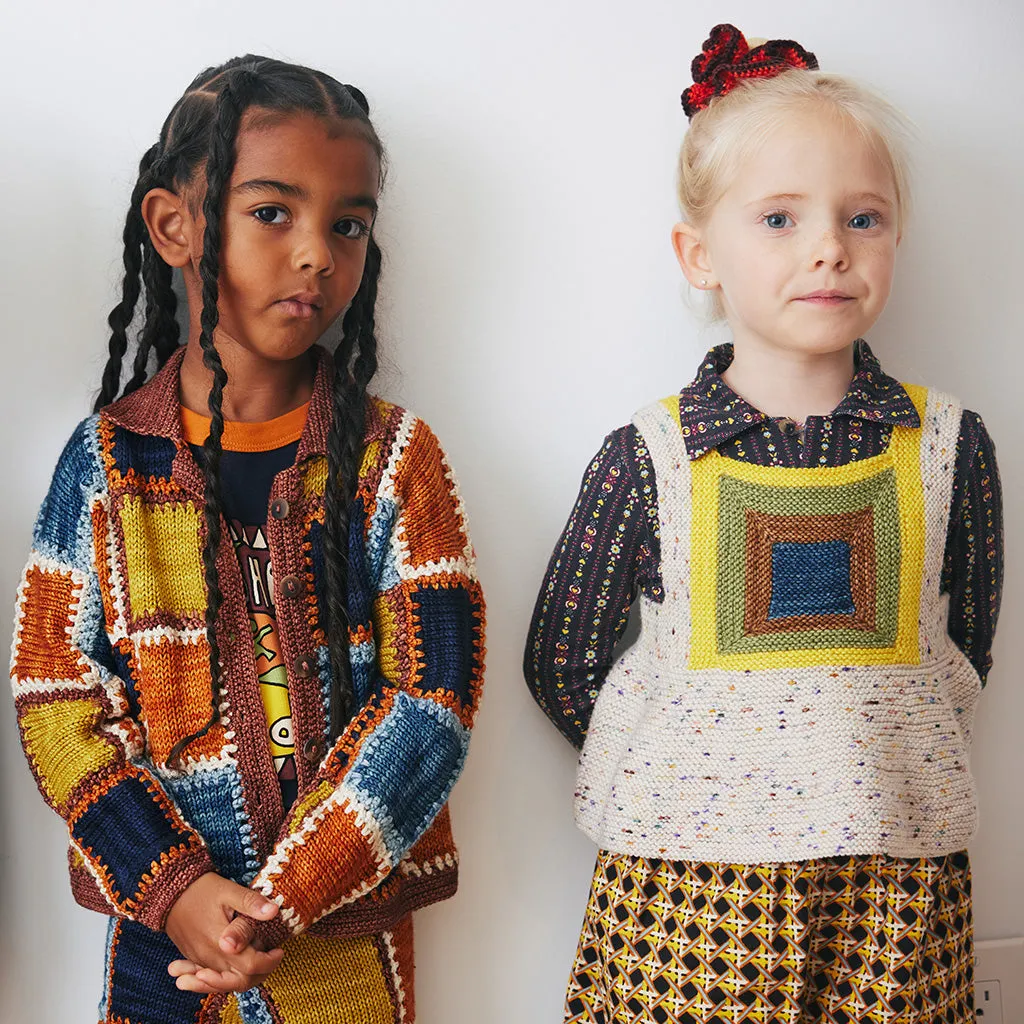 Misha & Puff Child Homage Top Iris Cream Confetti