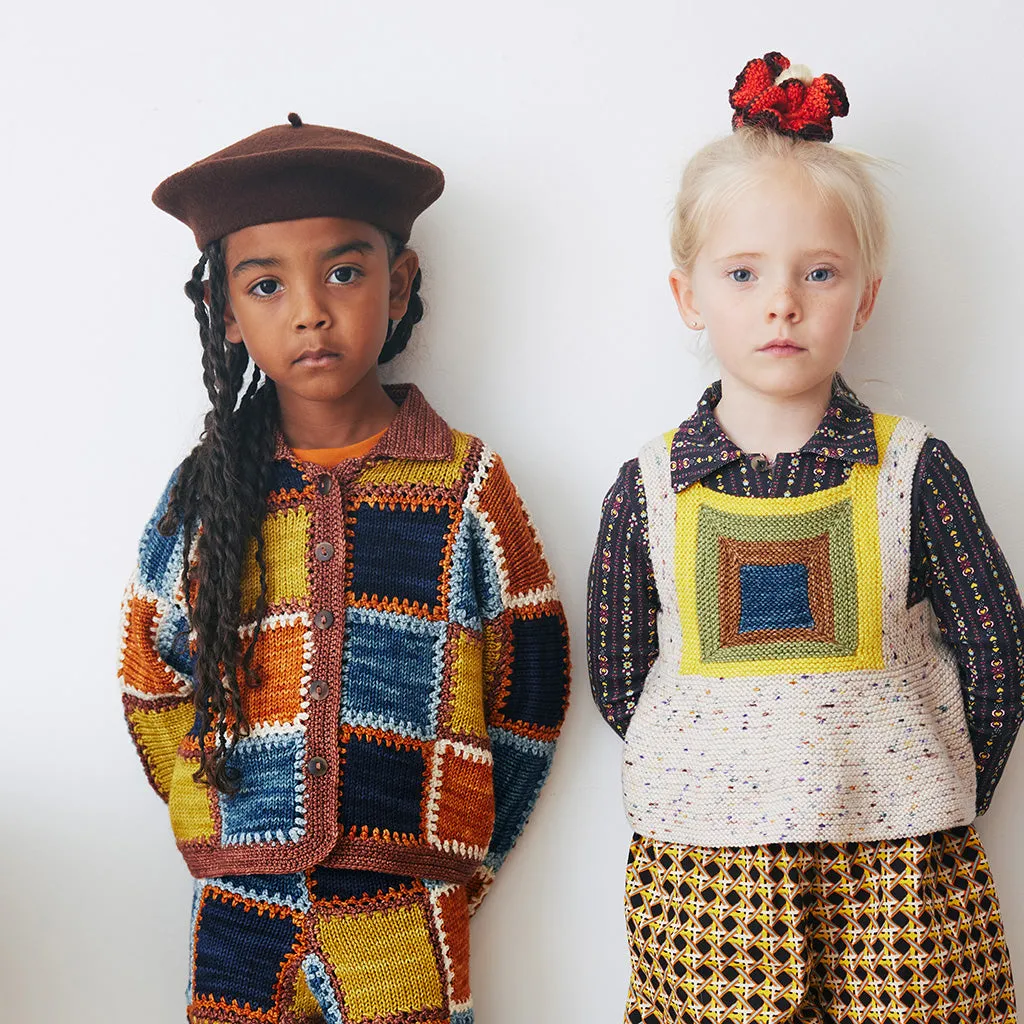Misha & Puff Child Homage Top Iris Cream Confetti