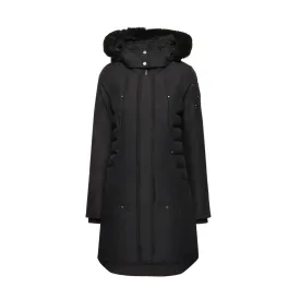 Moose Knuckles Womens Cloud Parka F in Black/ Black Fur