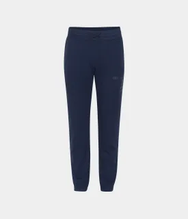 Navy bamboo sweatpants with logo