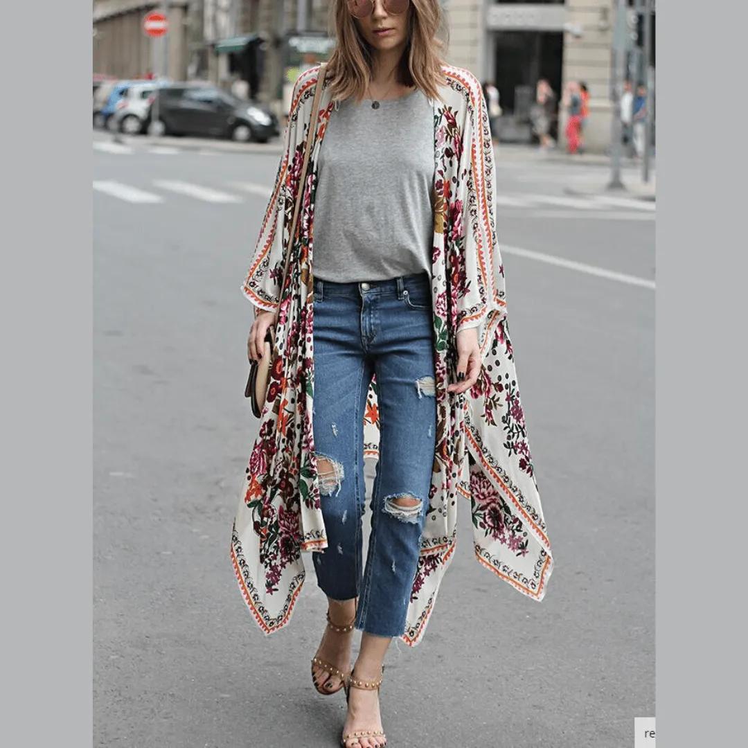 New York Floral Kimono