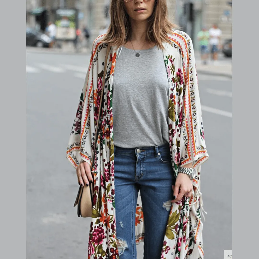 New York Floral Kimono