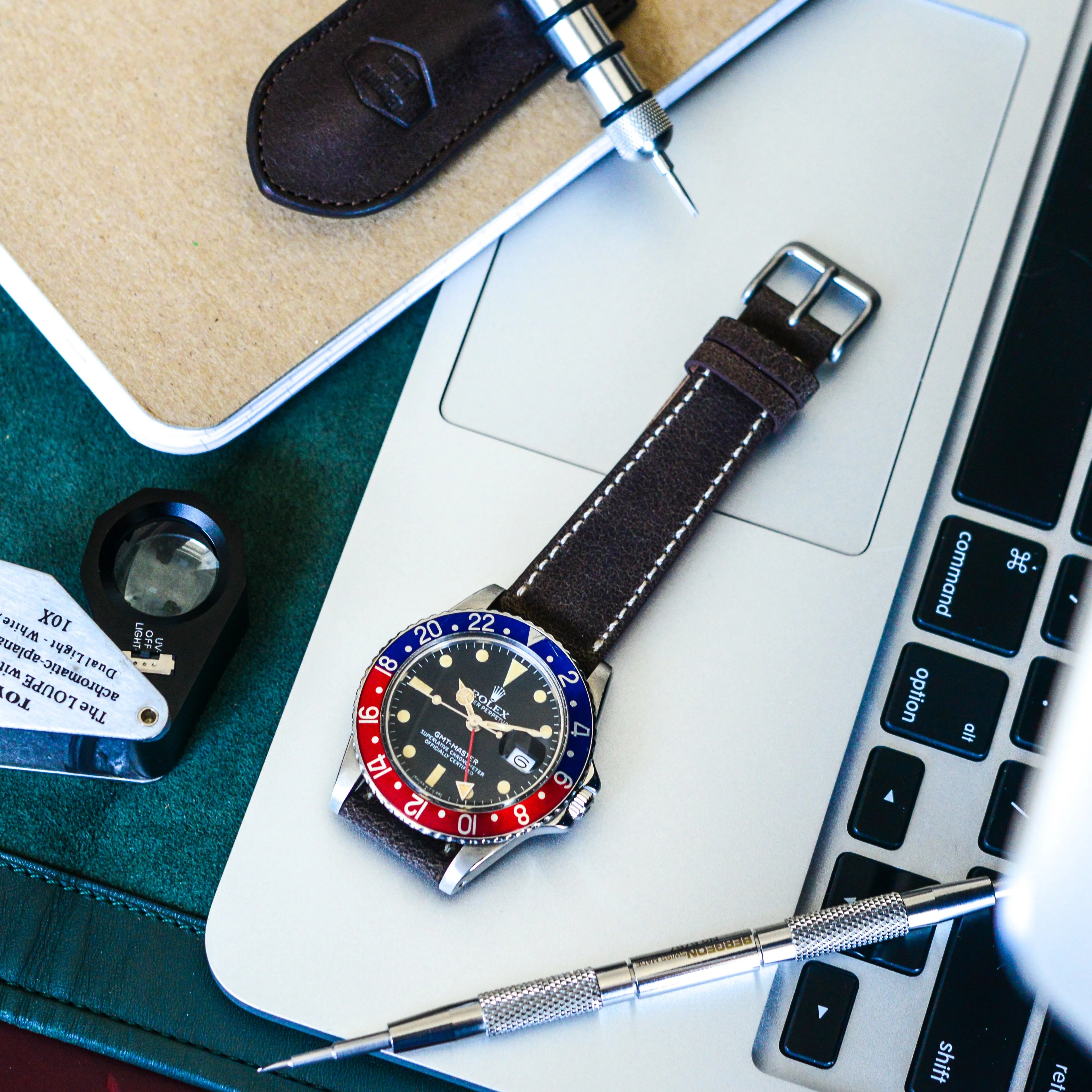 Nubuck Watch Strap (Espresso)