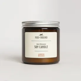 Odor Eliminator Soy Candle - Amber Woods