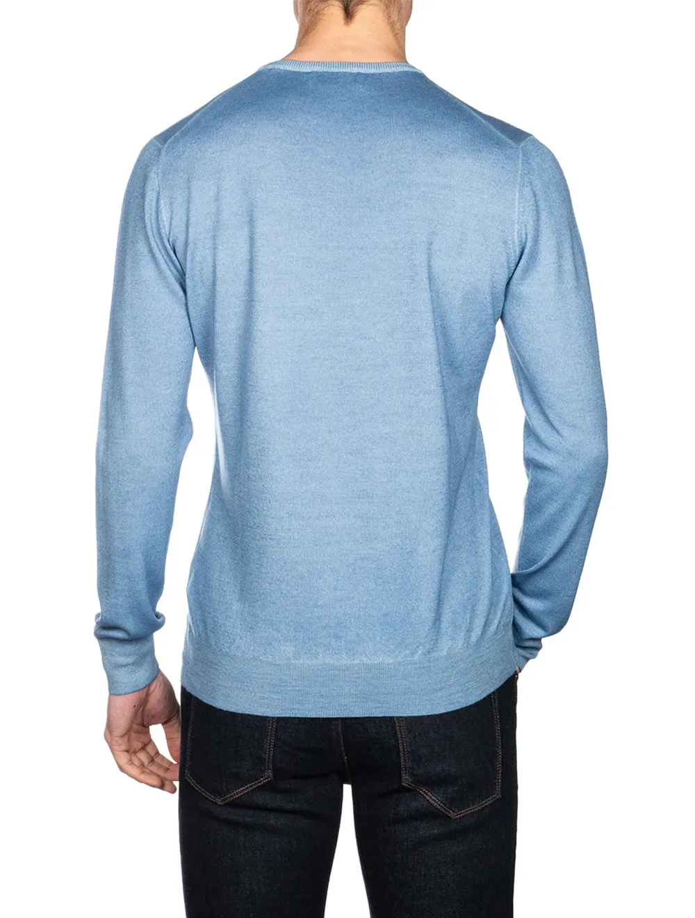 Paricollo Crew Neck Aqua