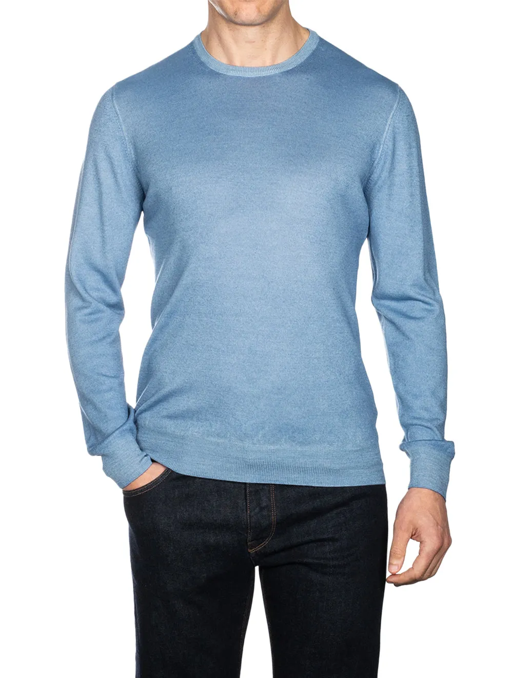 Paricollo Crew Neck Aqua