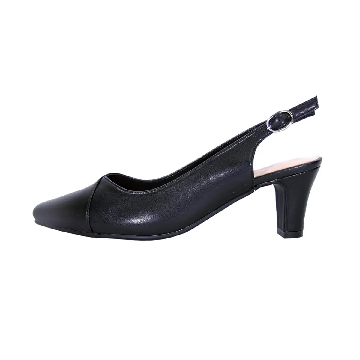 PEERAGE Taryn Women's Wide Width Leather Dress Pumps