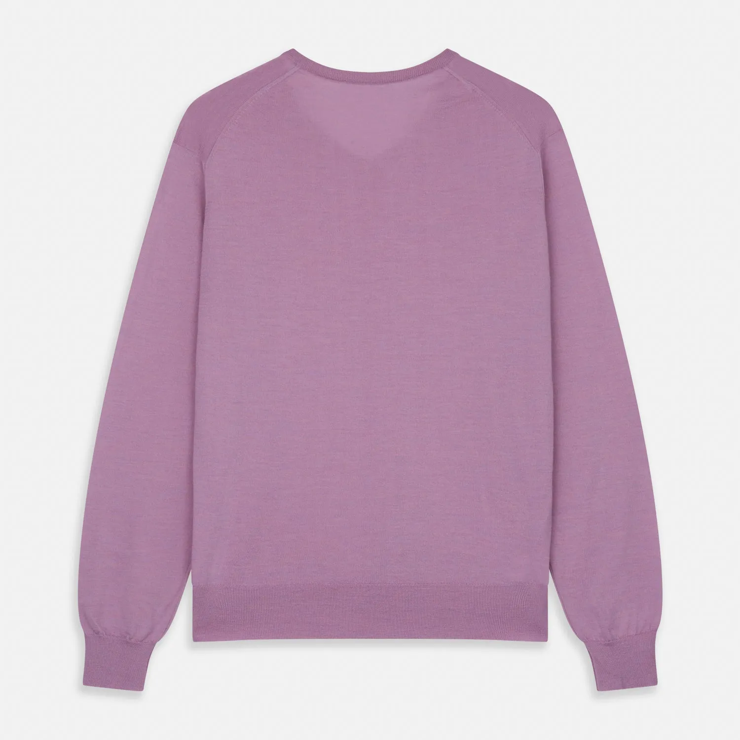 Pink Merino Kennedy V-Neck Jumper