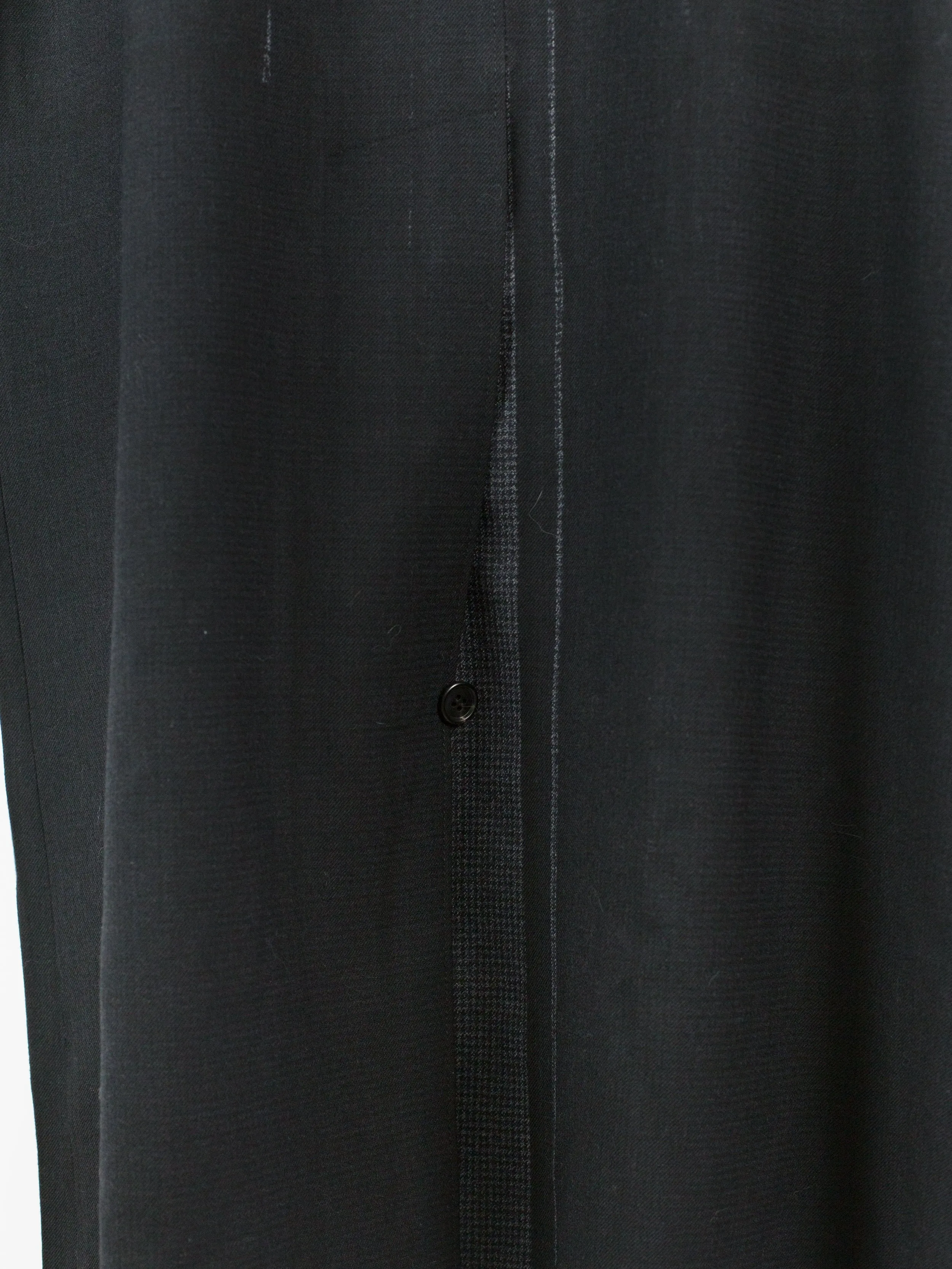 Prada AW18 Overprint Wool Houndstooth Overcoat