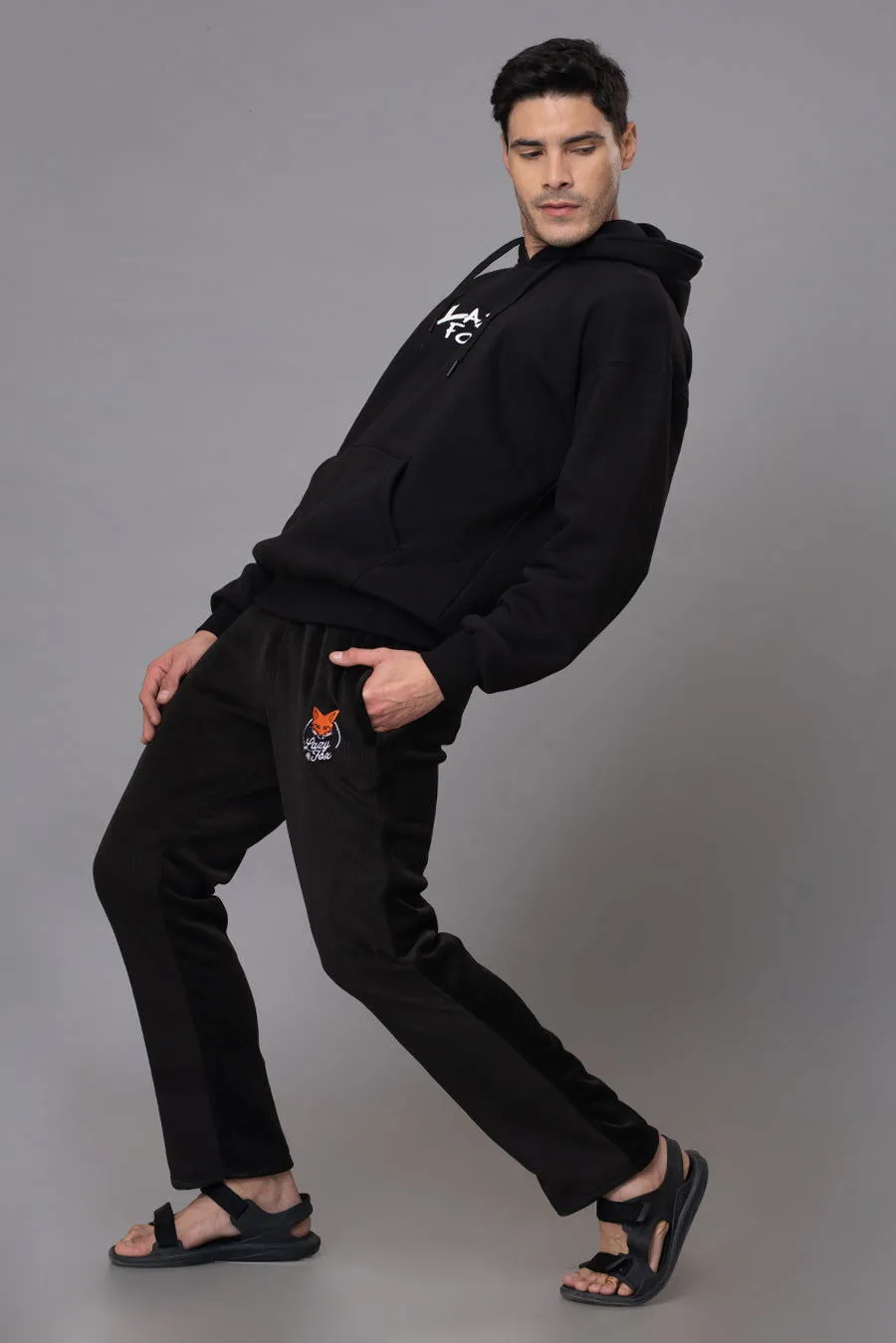 PREMIUM CORDUROY STRAIGHTFIT LOWER -BLACK