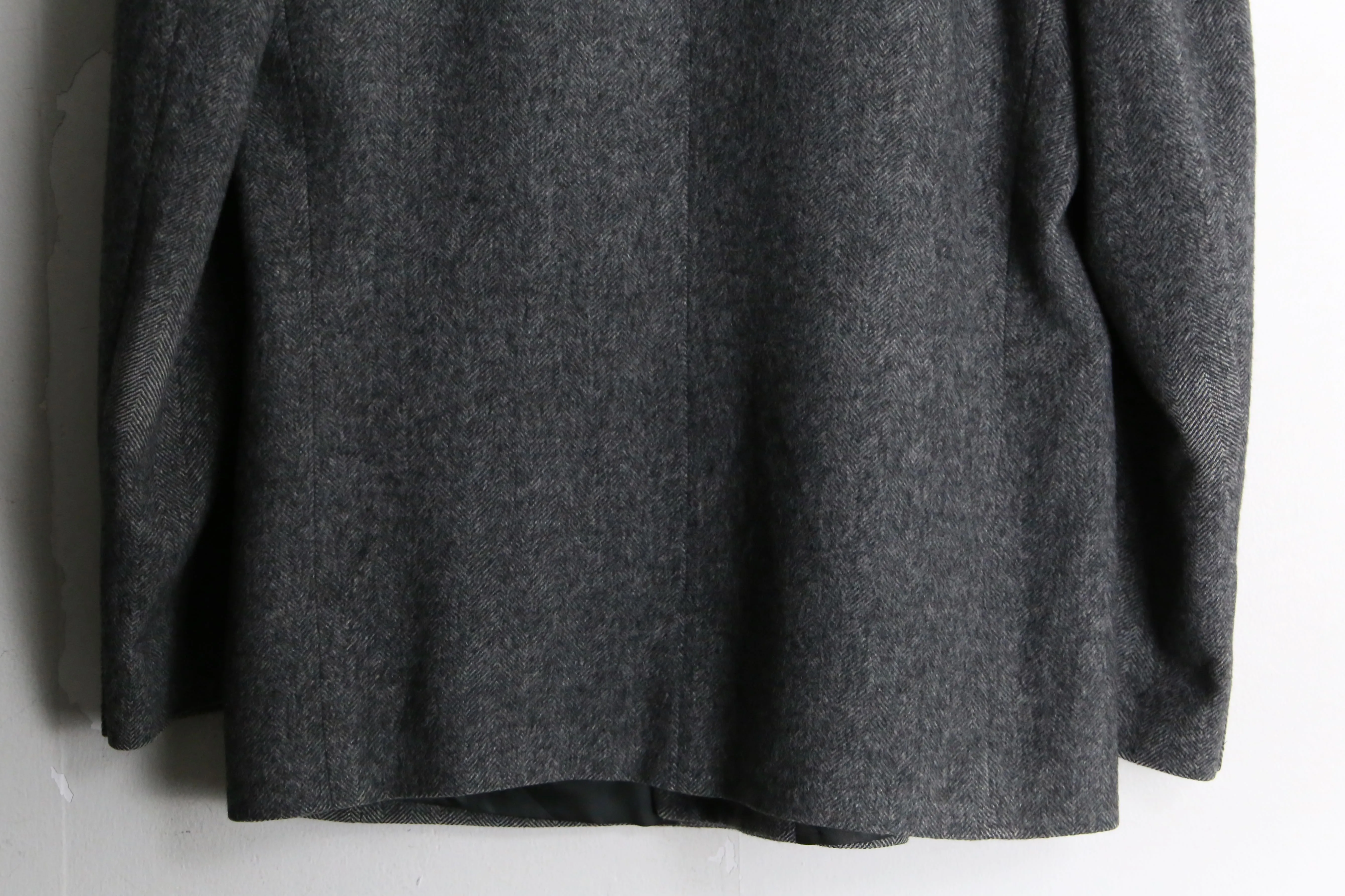 "Burberry's" glay wool double tailored jacket