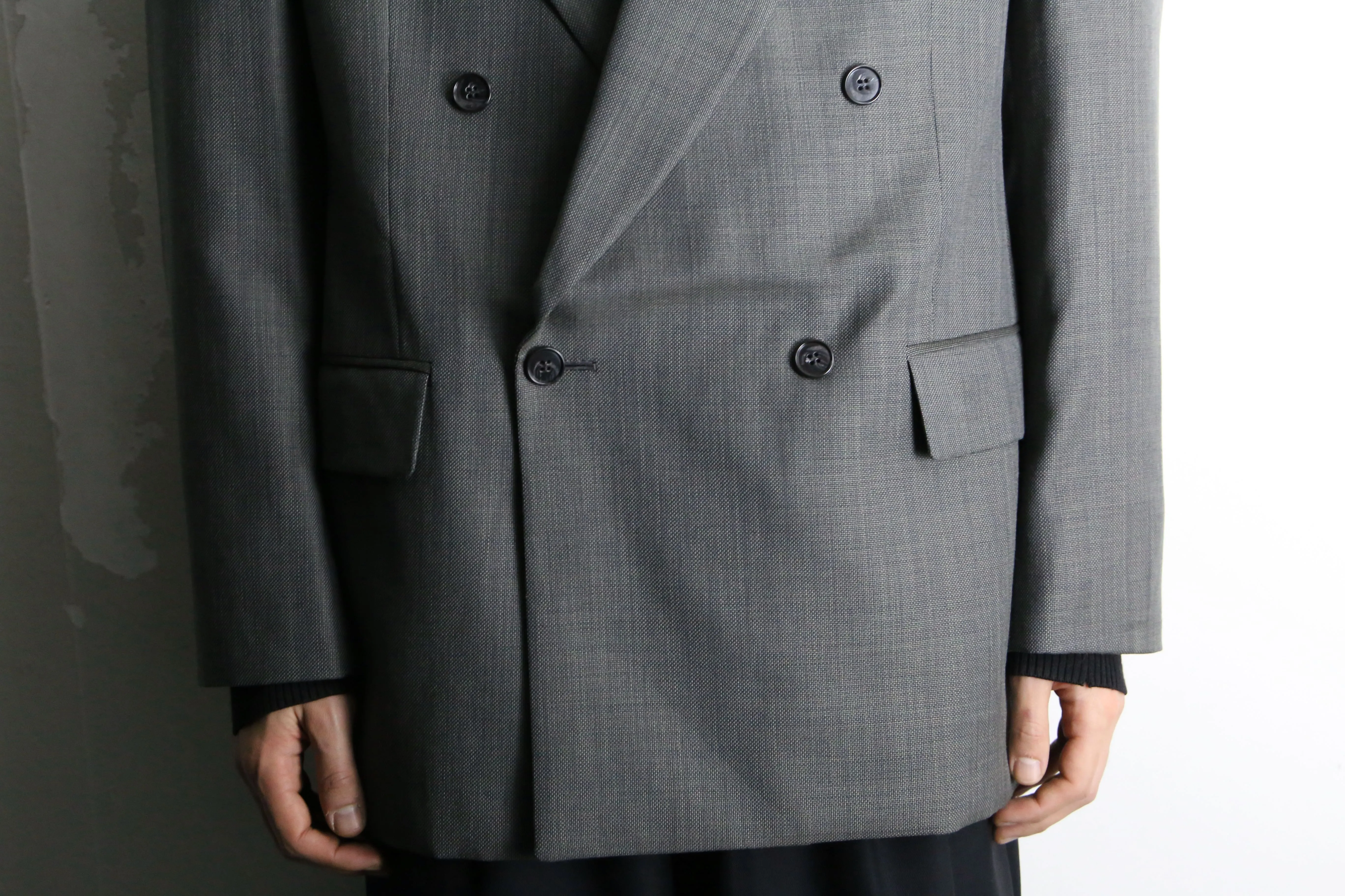 "HARRY ROSEN" high twist double tailored jacket