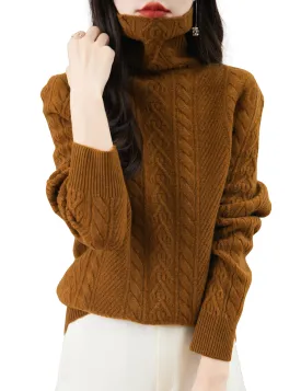 Rachel Woman Turtleneck Sweater
