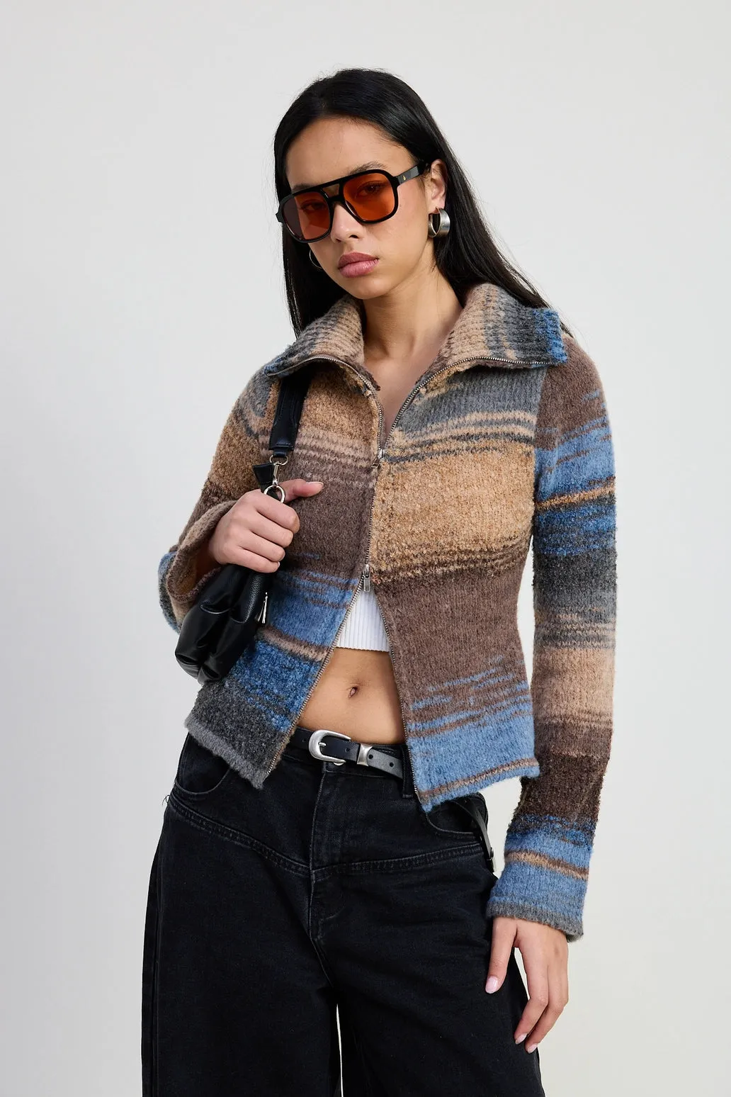 Reagan Zip Up Sweater