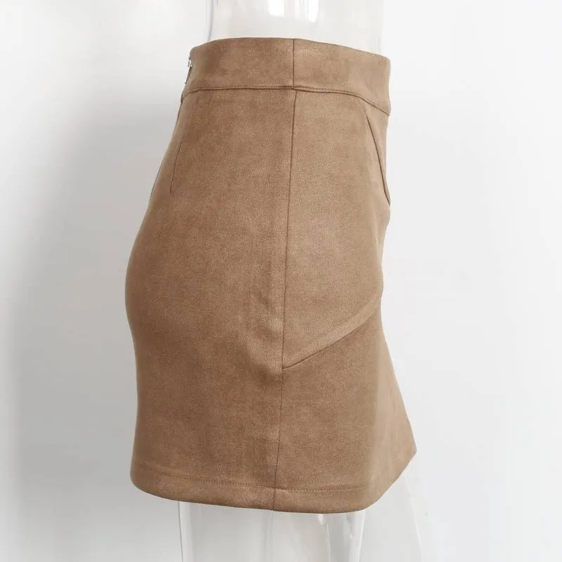 Runaway Baby Suede Mini Skirts