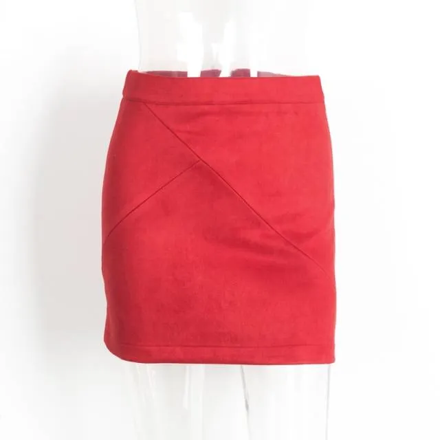 Runaway Baby Suede Mini Skirts