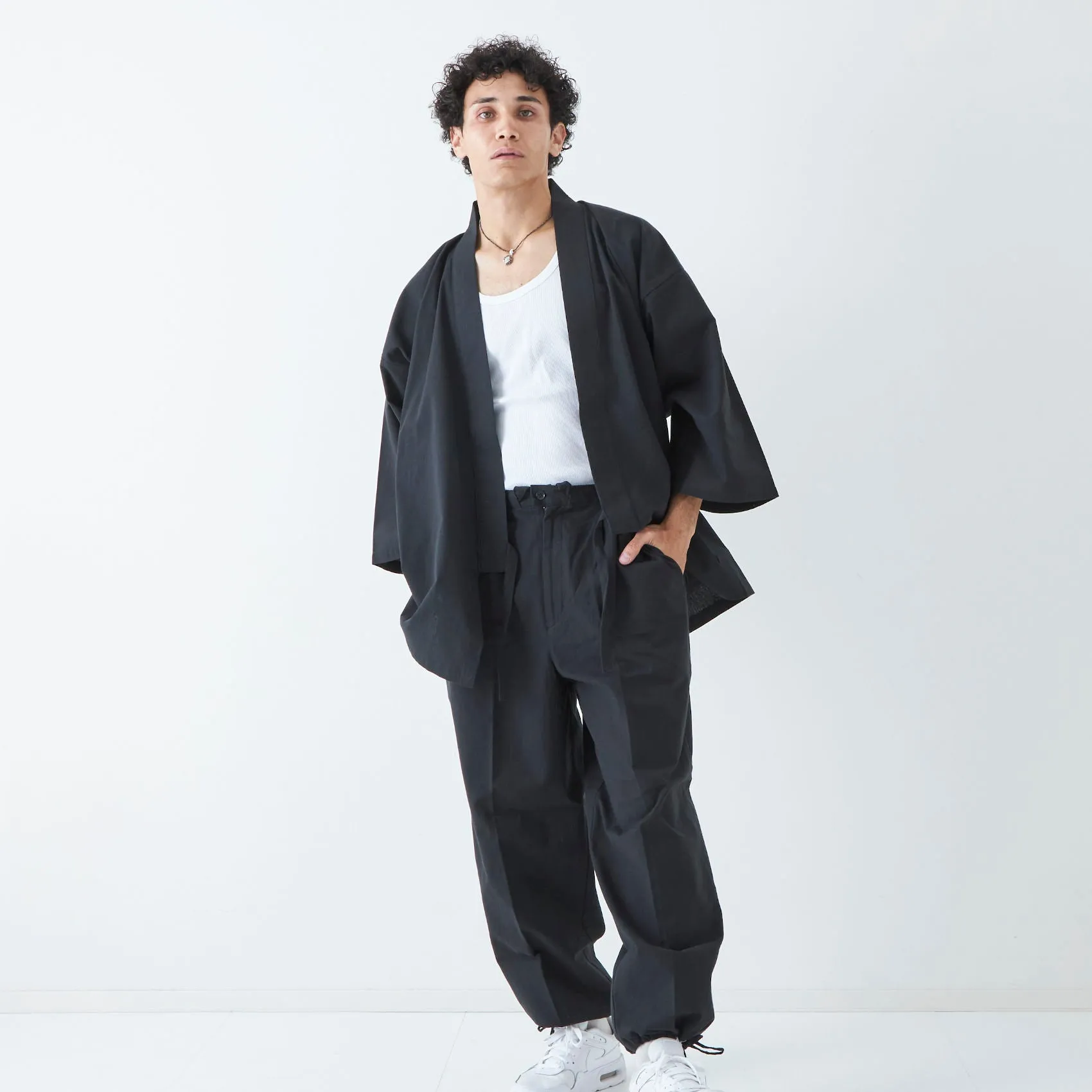 Samue Set - Kimono Style | Black