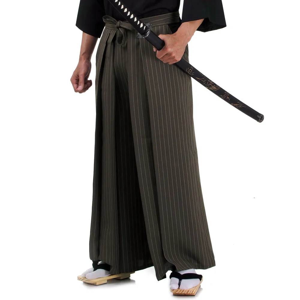 Samurai Kimono Haori Hakama Raijin Storm Costume Set