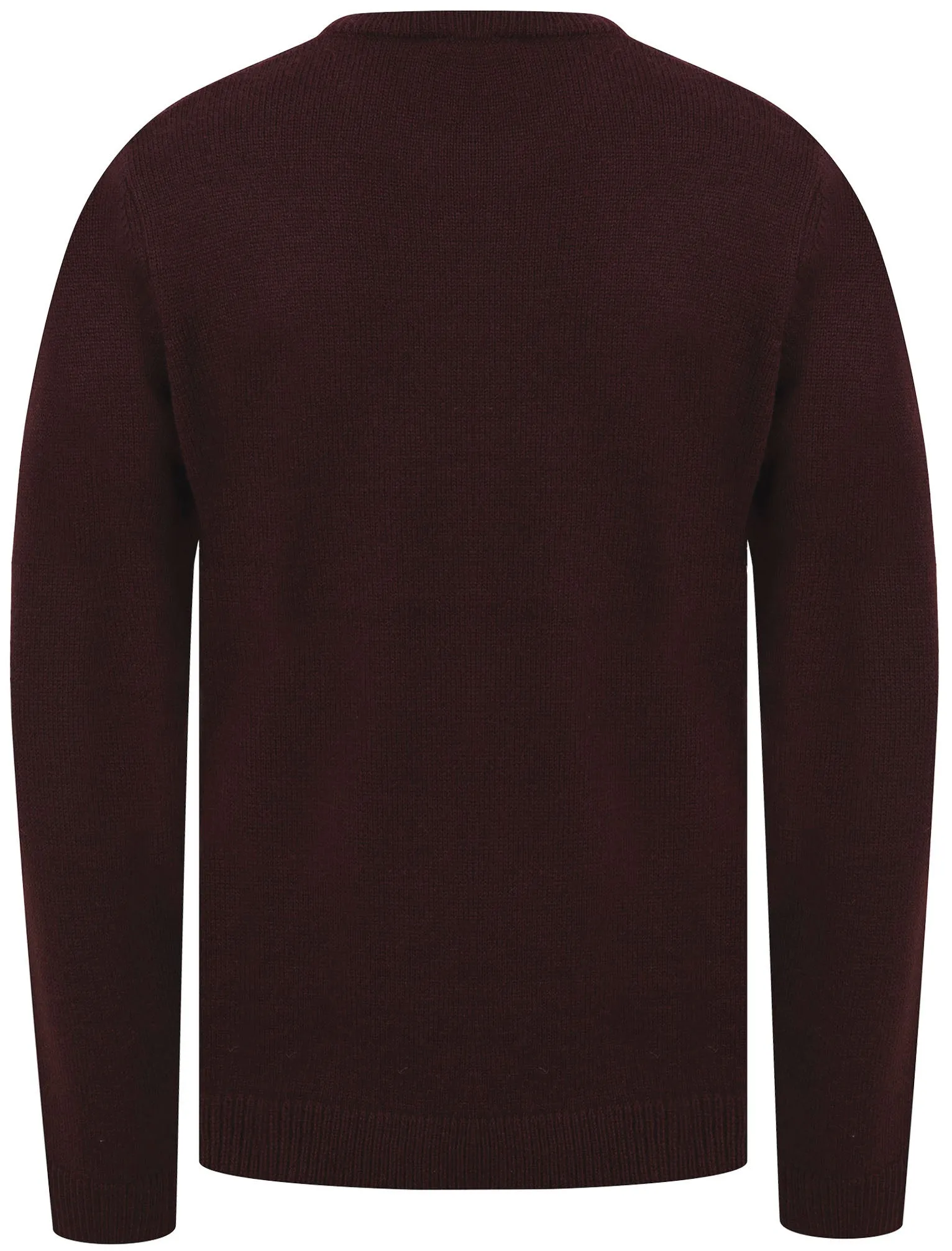 Shikara Stitched Panel Wool Blend Knitted Jumper in Plum - Tokyo Laundry