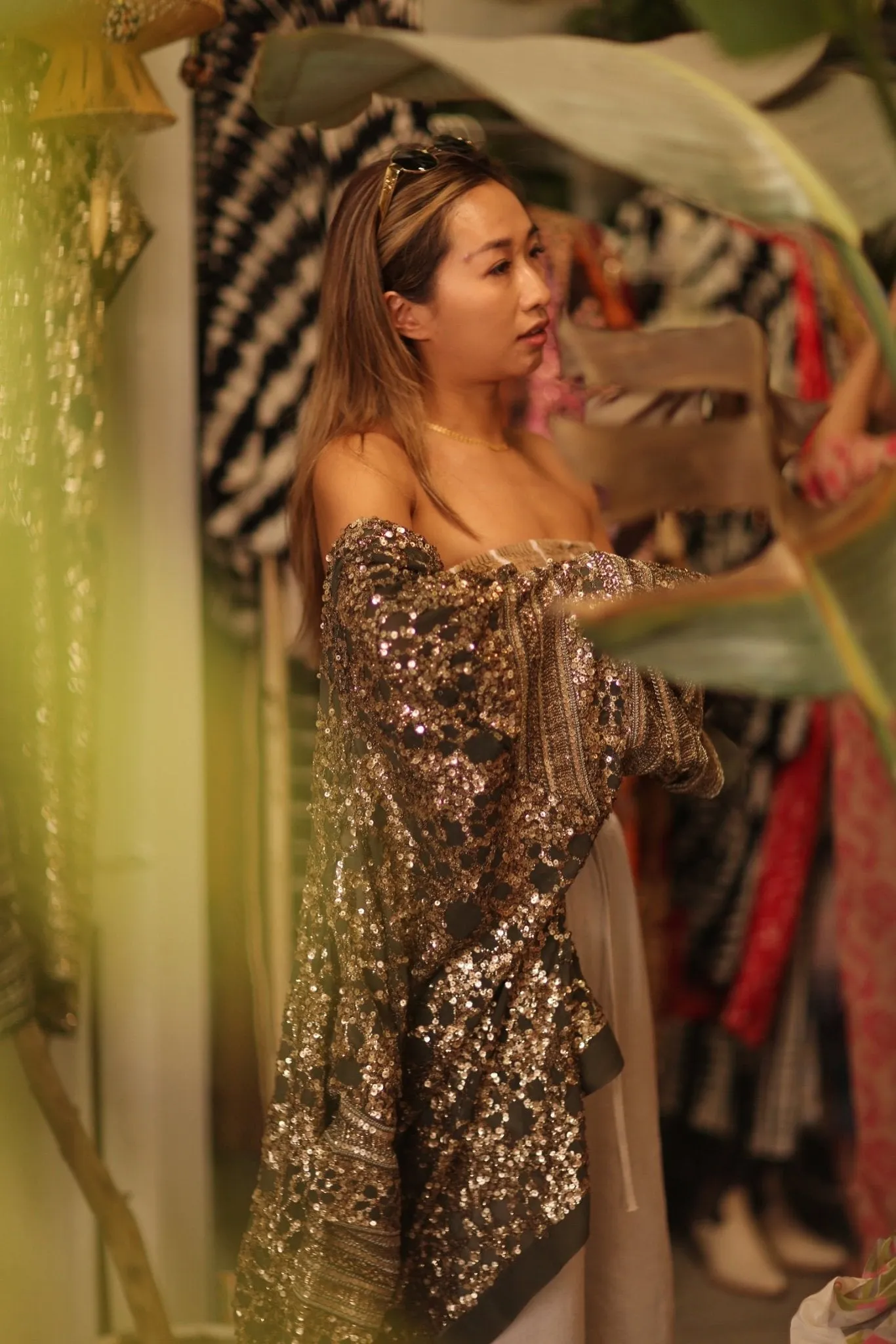 SHORT EMBROIDERED SILK KIMONO LIZ