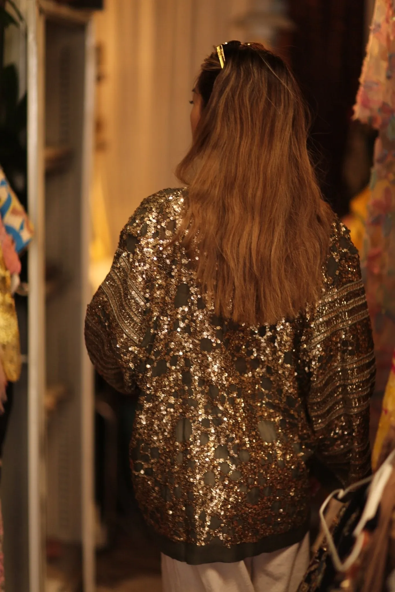 SHORT EMBROIDERED SILK KIMONO LIZ