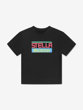 Stella McCartney Boys Logo Print T-Shirt in Black