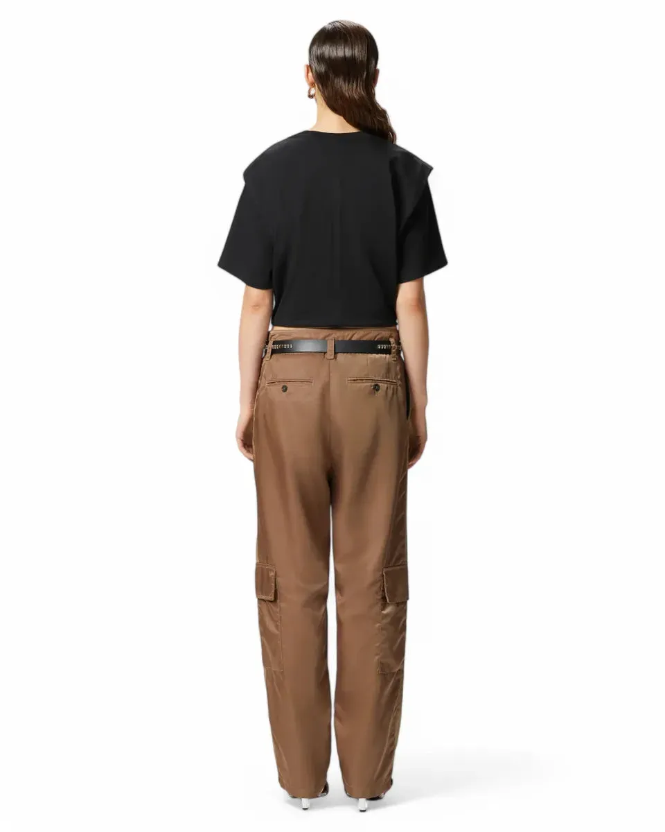 T-shirt Corta con Nodo Davanti