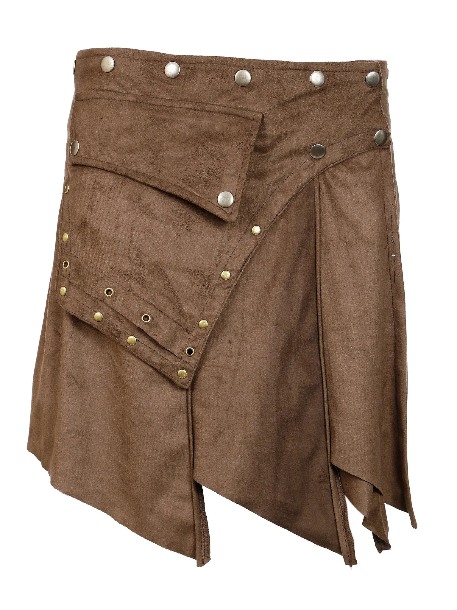 TATTOPANI-swede-mini-skirt-wrap-around-style-with-botton-closure-design